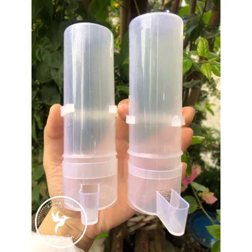 Cóng nhựa dài tự động tiện lợi cho lồng chim, cóng lồng cho lồng chim mào, chòe CONG06 - Hình ảnh 2