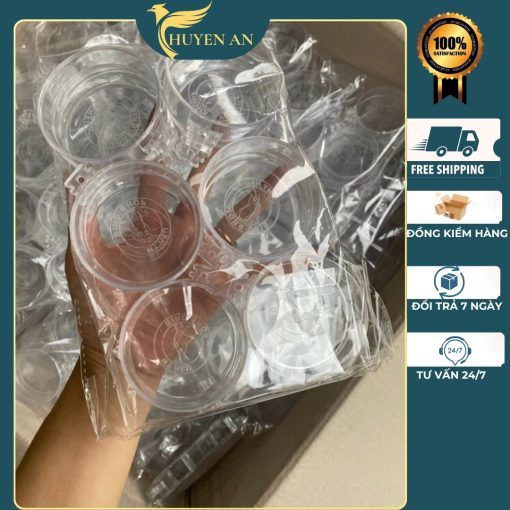[Hút mật] Cóng ăn và bát tắm chất liệu nhựa trong suốt (1 cái) cho chim hút mật, khuyên rẻ đẹp CONG01 - Hình ảnh 3