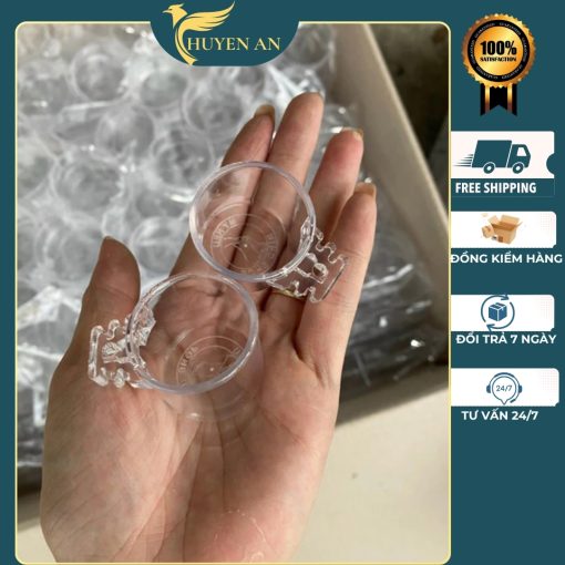 [Hút mật] Cóng ăn và bát tắm chất liệu nhựa trong suốt (1 cái) cho chim hút mật, khuyên rẻ đẹp CONG01 - Hình ảnh 4